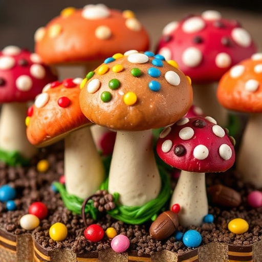 Colorful Magic Mushroom Chocolates