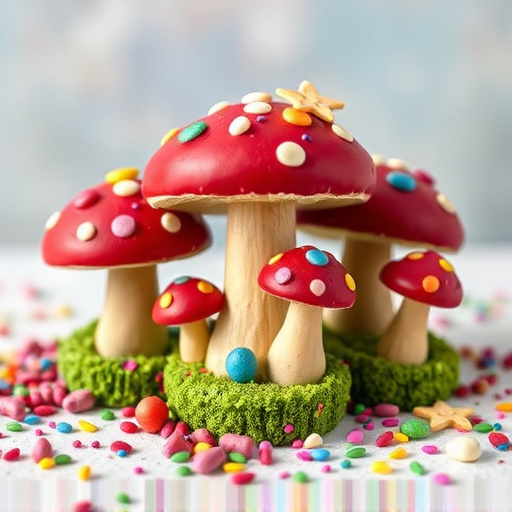 Colorful Magic Mushroom Chocolates