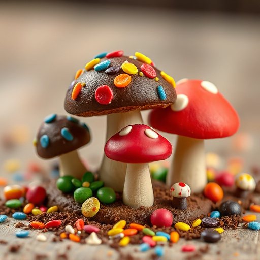 Colorful Magic Mushroom Chocolates