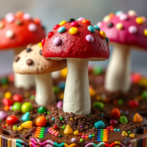 Colorful Magic Mushroom Chocolates