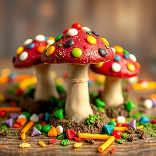 Colorful Magic Mushroom Chocolates