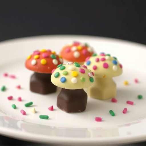 Colorful Magic Mushroom Chocolates