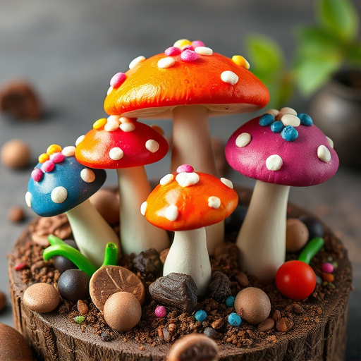 Colorful Magic Mushroom Chocolates