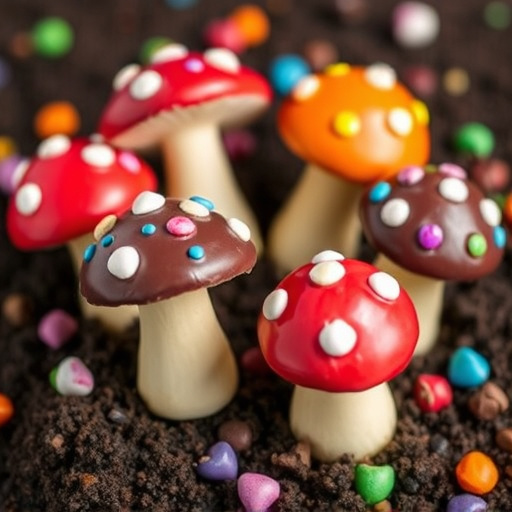 Colorful Magic Mushroom Chocolates