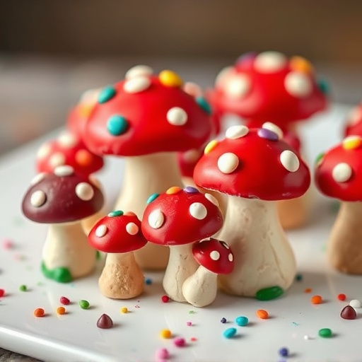Colorful Magic Mushroom Chocolates