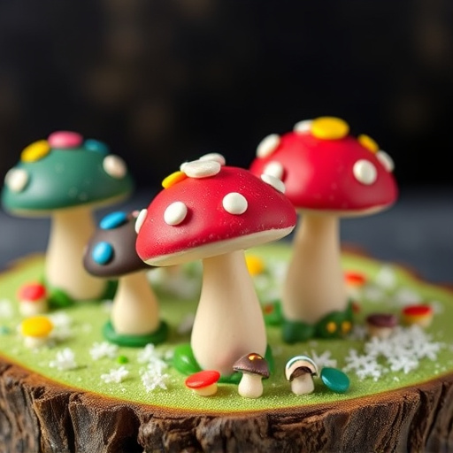 Colorful Magic Mushroom Chocolates