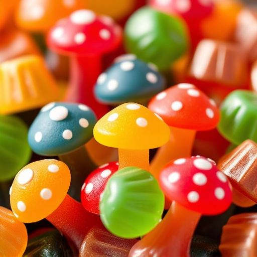 Colorful Magic Mushroom Gummies