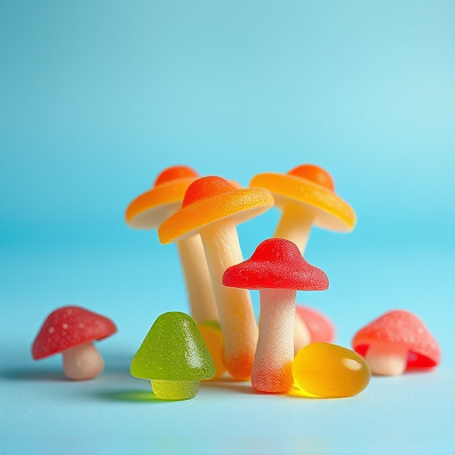 Colorful Magic Mushroom Gummies