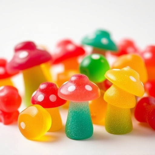 Colorful Magic Mushroom Gummies