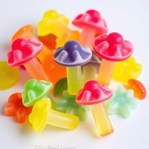Colorful Magic Mushroom Gummies