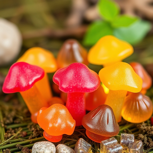 Colorful Magic Mushroom Gummies