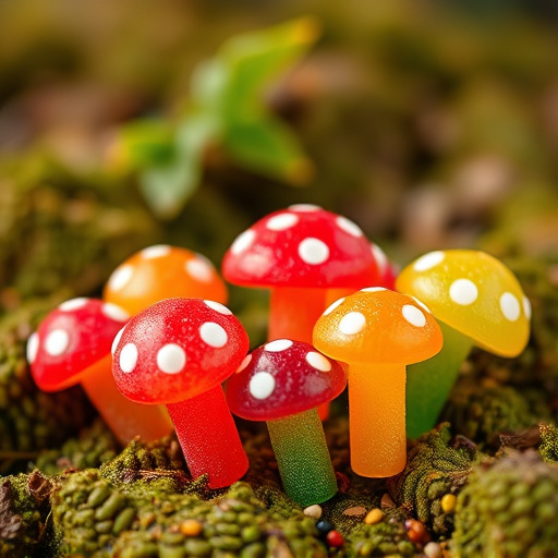 Colorful Magic Mushroom Gummies