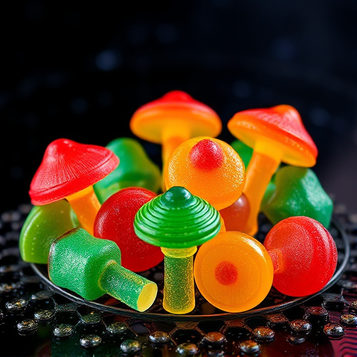 Colorful Magic Mushroom Gummies