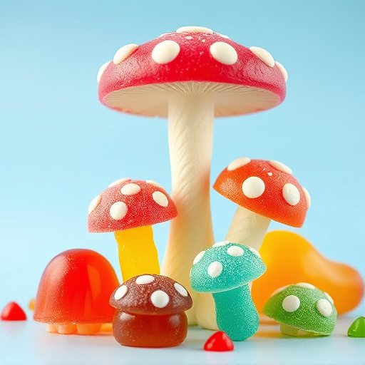 Colorful Magic Mushroom Gummies