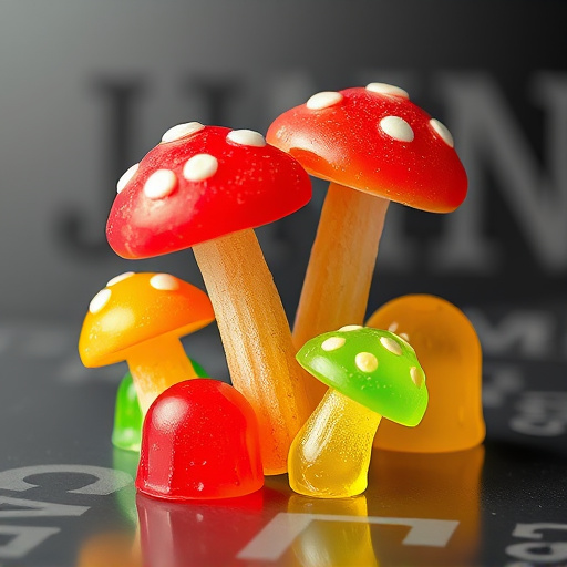 Colorful Magic Mushroom Gummies