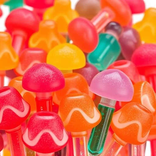 Colorful Magic Mushroom Gummies