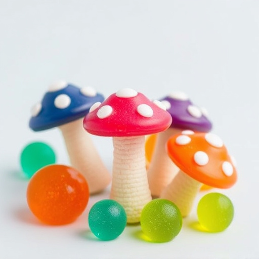 Colorful Magic Mushroom Gummies