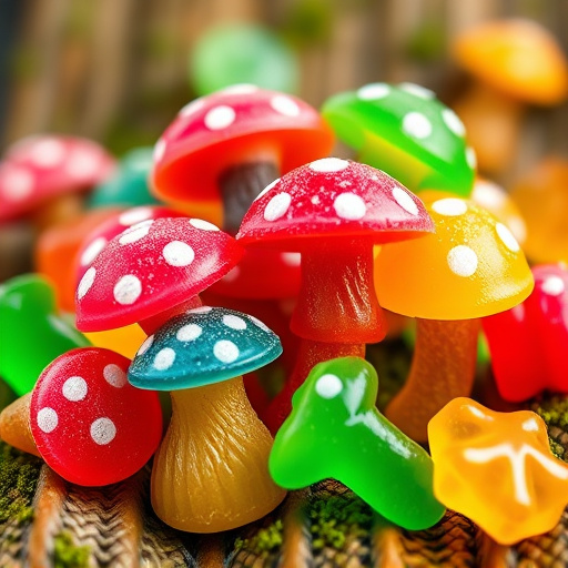 Colorful Magic Mushroom Gummies