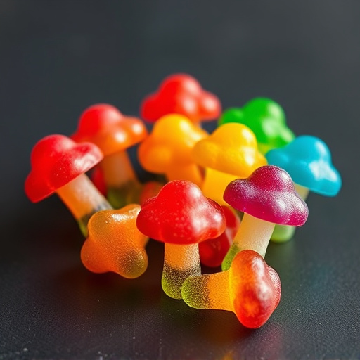 Colorful Magic Mushroom Gummies