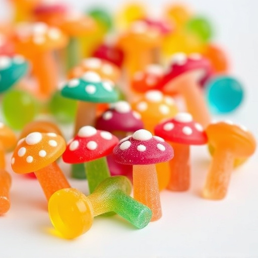 Colorful Magic Mushroom Gummies