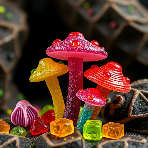 Colorful Magic Mushroom Gummies