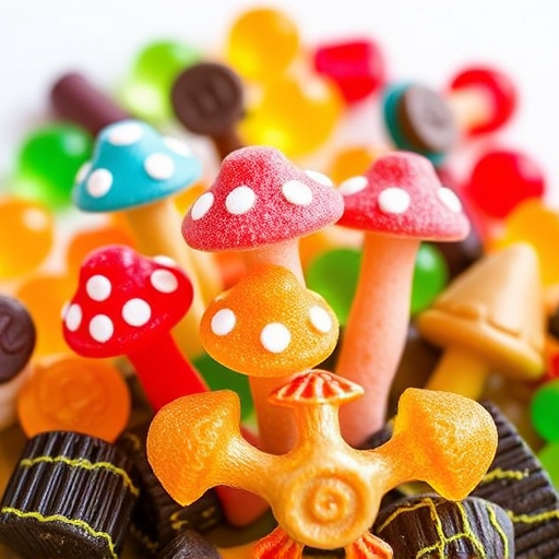 Colorful Magic Mushroom Gummies