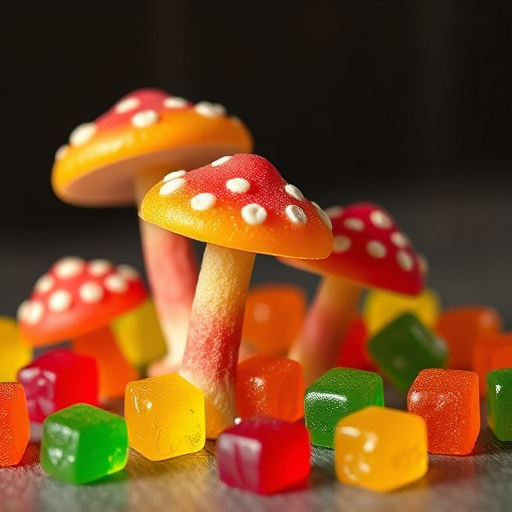 Colorful Magic Mushroom Gummies