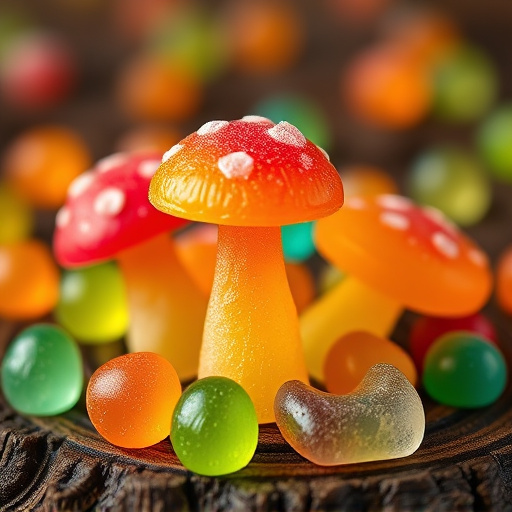 Colorful Magic Mushroom Gummies