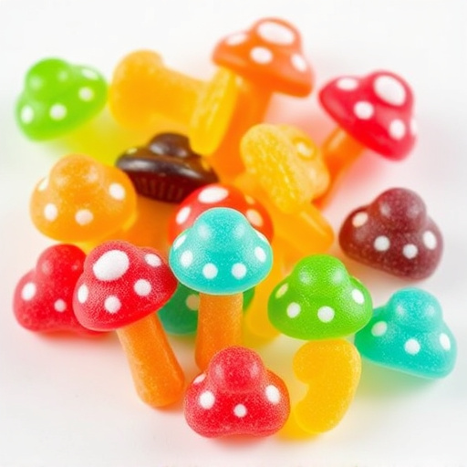 Colorful Magic Mushroom Gummies