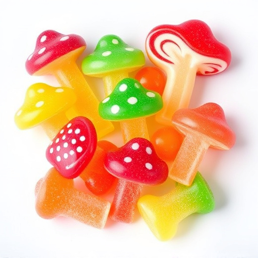 Colorful Magic Mushroom Gummies