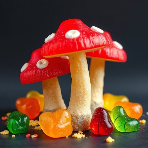 Colorful Magic Mushroom Gummies