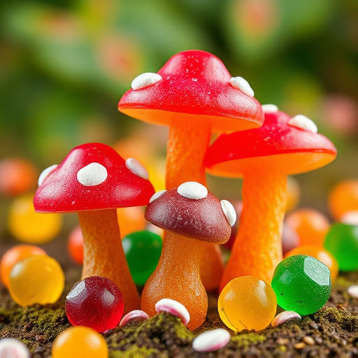 Colorful Magic Mushroom Gummies