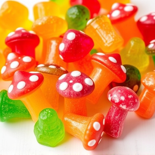 Colorful Magic Mushroom Gummies