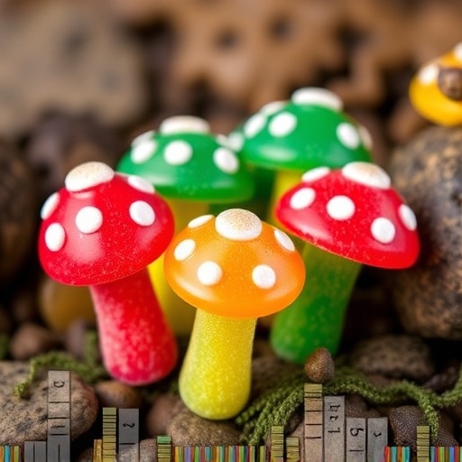 Colorful Magic Mushroom Gummies