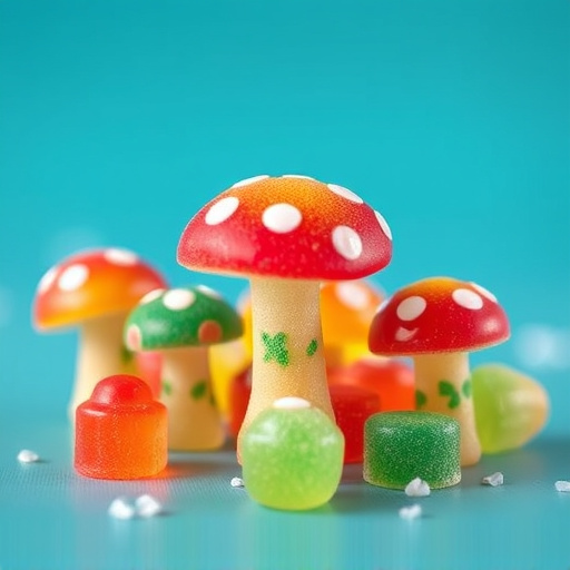 Colorful Magic Mushroom Gummies
