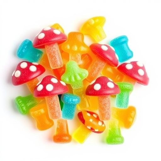 Colorful Magic Mushroom Gummies