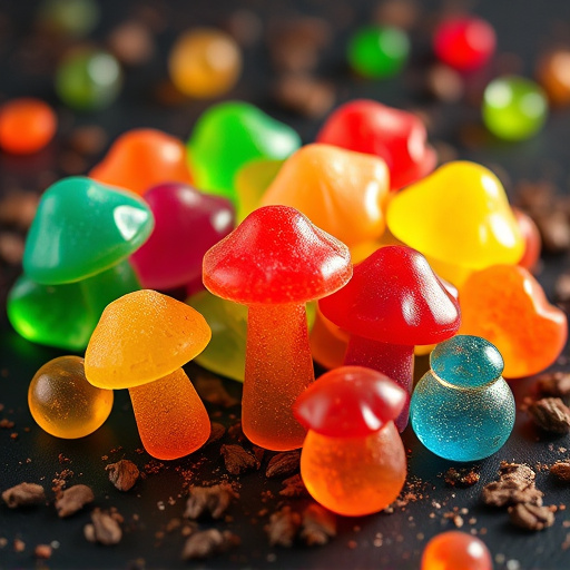 Colorful Magic Mushroom Gummies