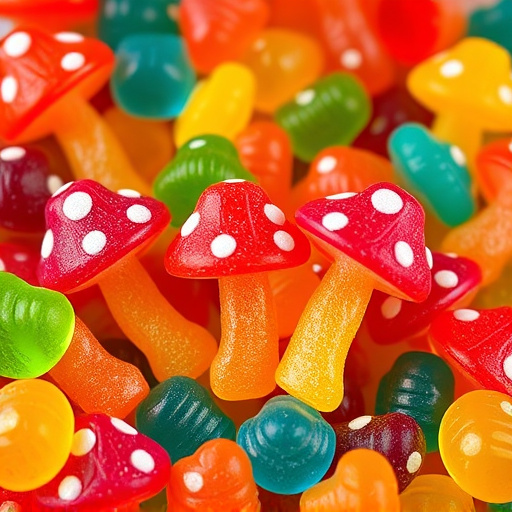 Colorful Magic Mushroom Gummies