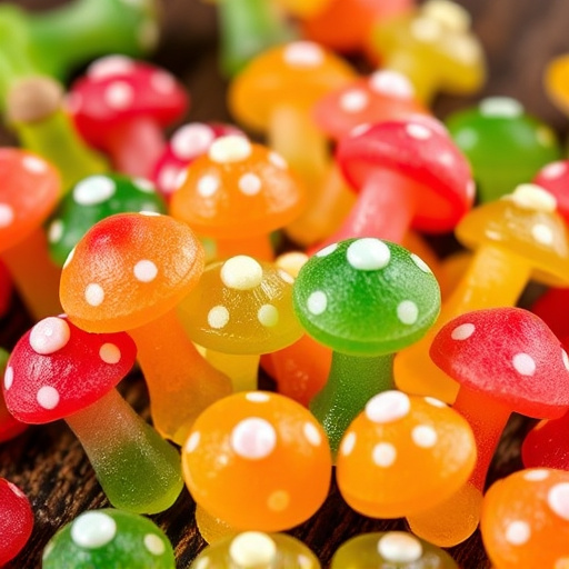 Colorful Magic Mushroom Gummies