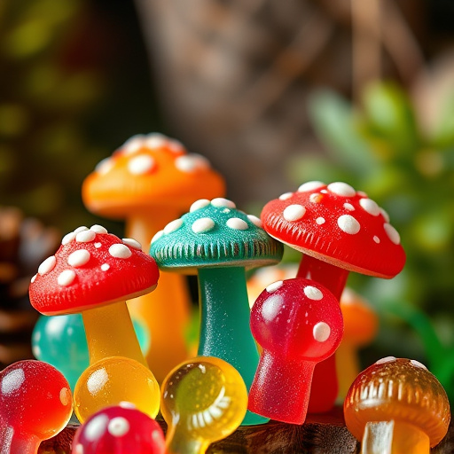 Colorful Magic Mushroom Gummies