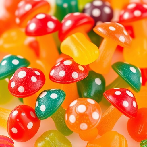 Colorful Magic Mushroom Gummies