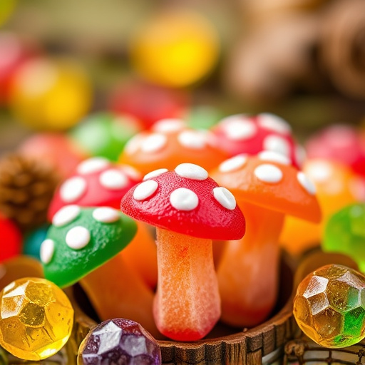 Colorful Magic Mushroom Gummies