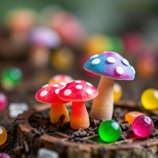 Colorful Magic Mushroom Gummies