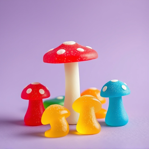 Colorful Magic Mushroom Gummies