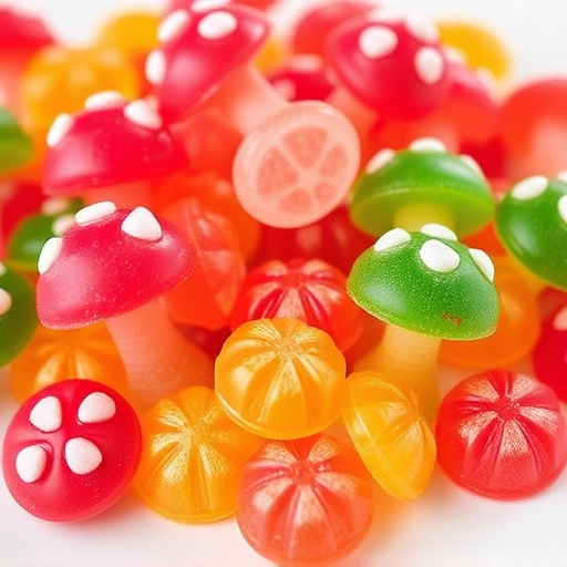 Colorful Magic Mushroom Gummies