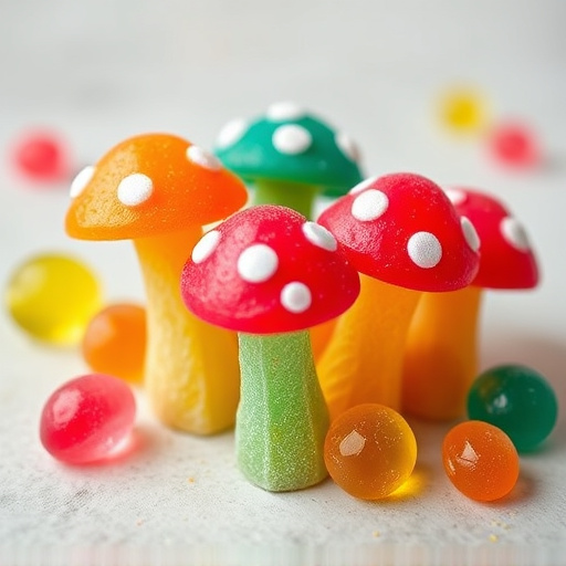 Colorful Magic Mushroom Gummies