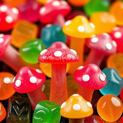 Colorful Magic Mushroom Gummies