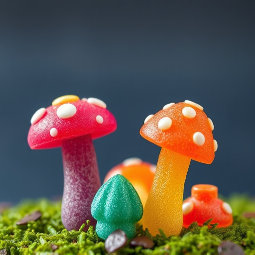 Colorful Magic Mushroom Gummies