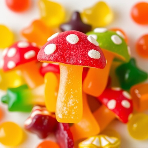 Colorful Magic Mushroom Gummies