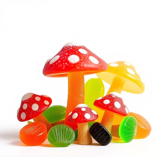 Colorful Magic Mushroom Gummies
